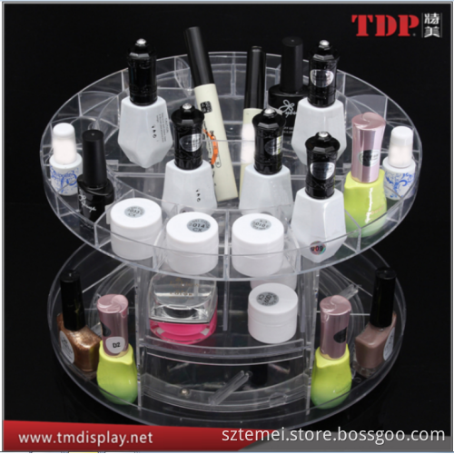 manufacturer factory direct wholesale acrylic 360 rotating makeup organizer for cosmetic